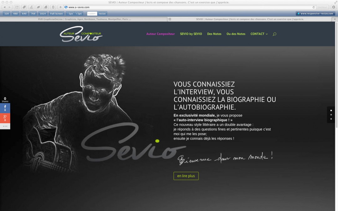 site SEVIO Auteur Compositeur