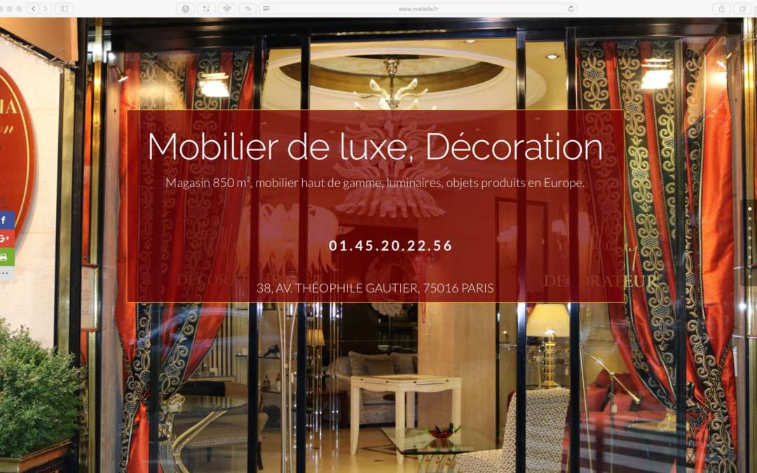 Madélia Mobilier de luxe Paris